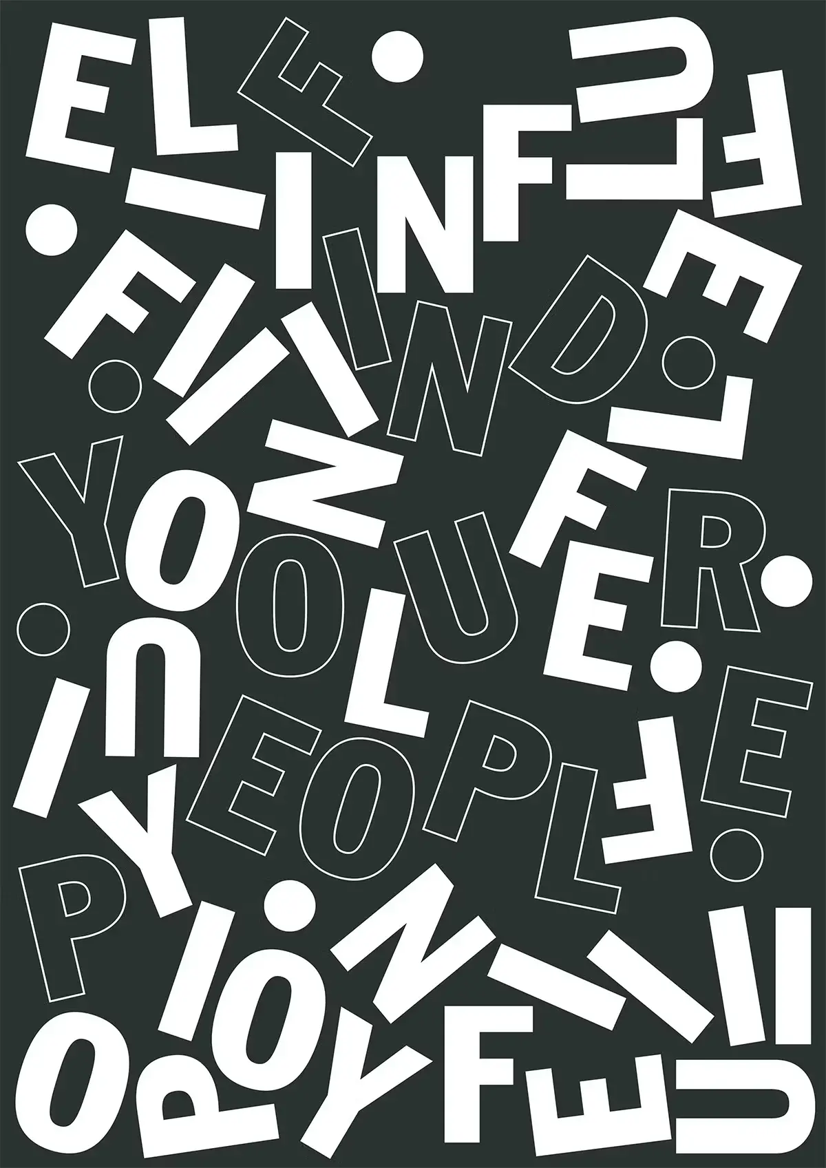 Blogduwebdesign inspiration affiches poster typographiques find your people