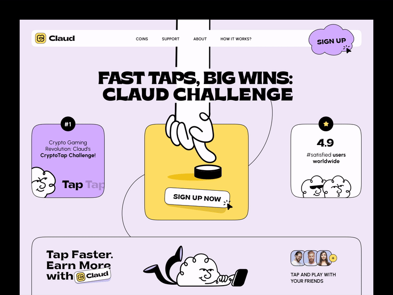 Animation web claud
