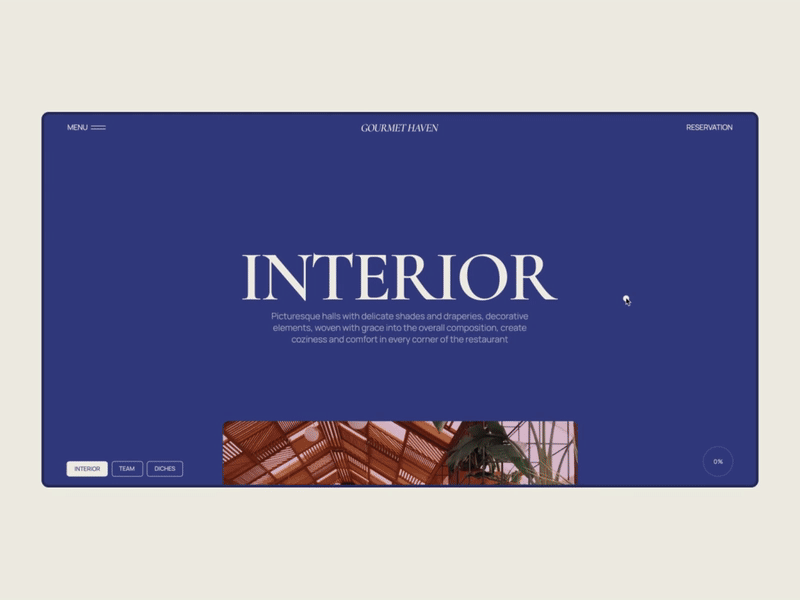 Animation web gourmet haven