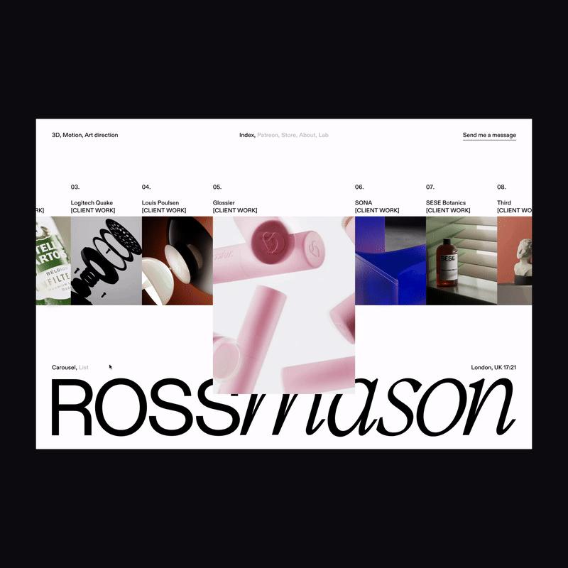 Animation site web ross mason