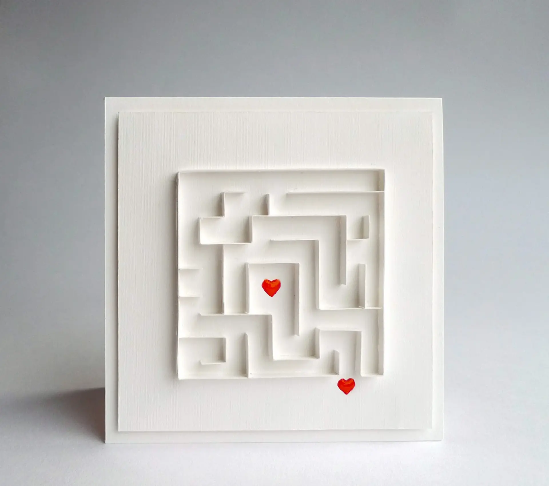 Carte saint valentin originale maze
