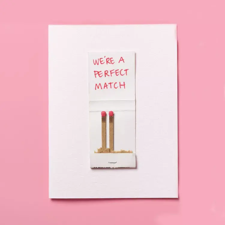 Carte saint valentin originale perfect match