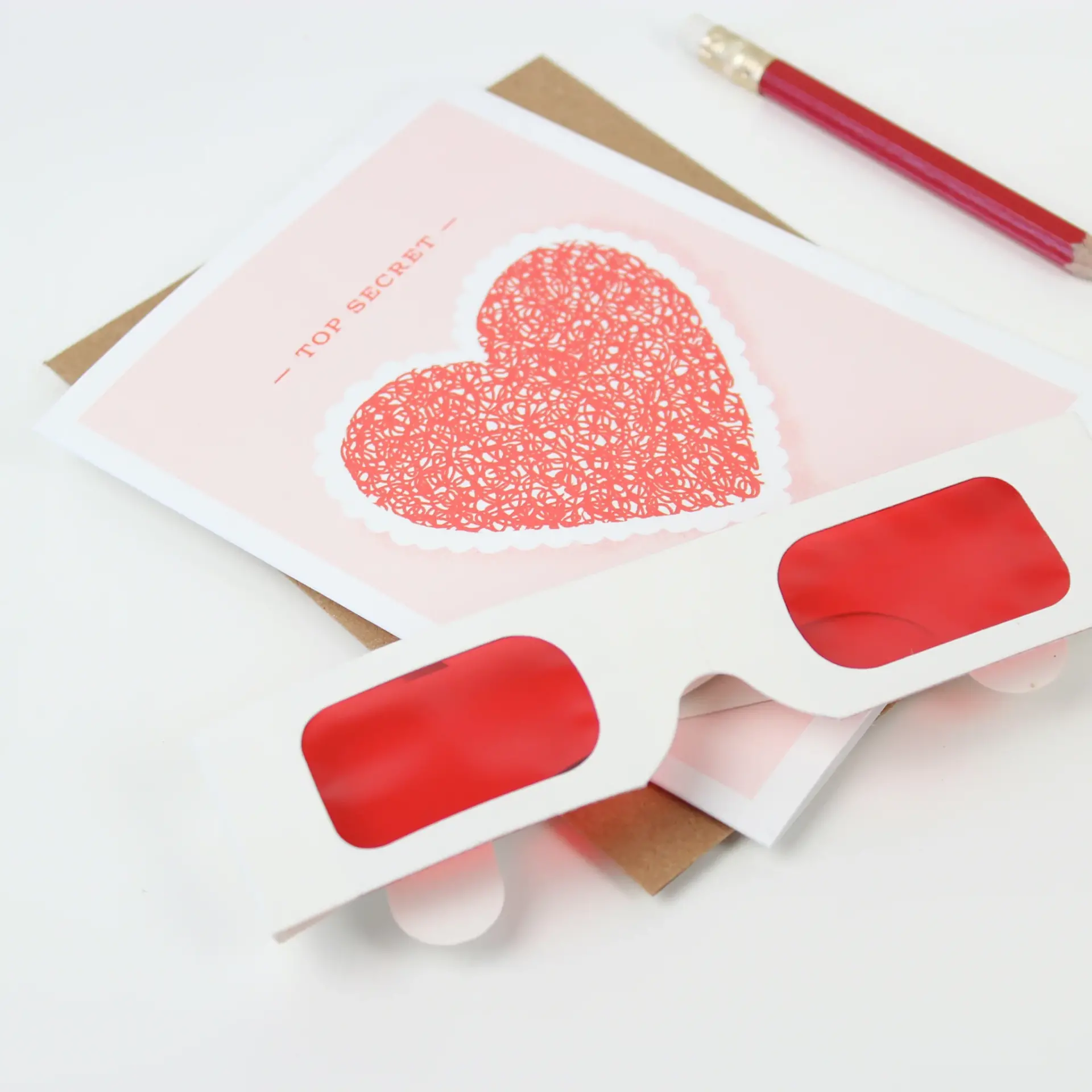 Carte saint valentin originale top secret