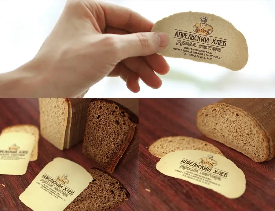 Blogduwebdesign inspiration cartes visites originales creatives april bread