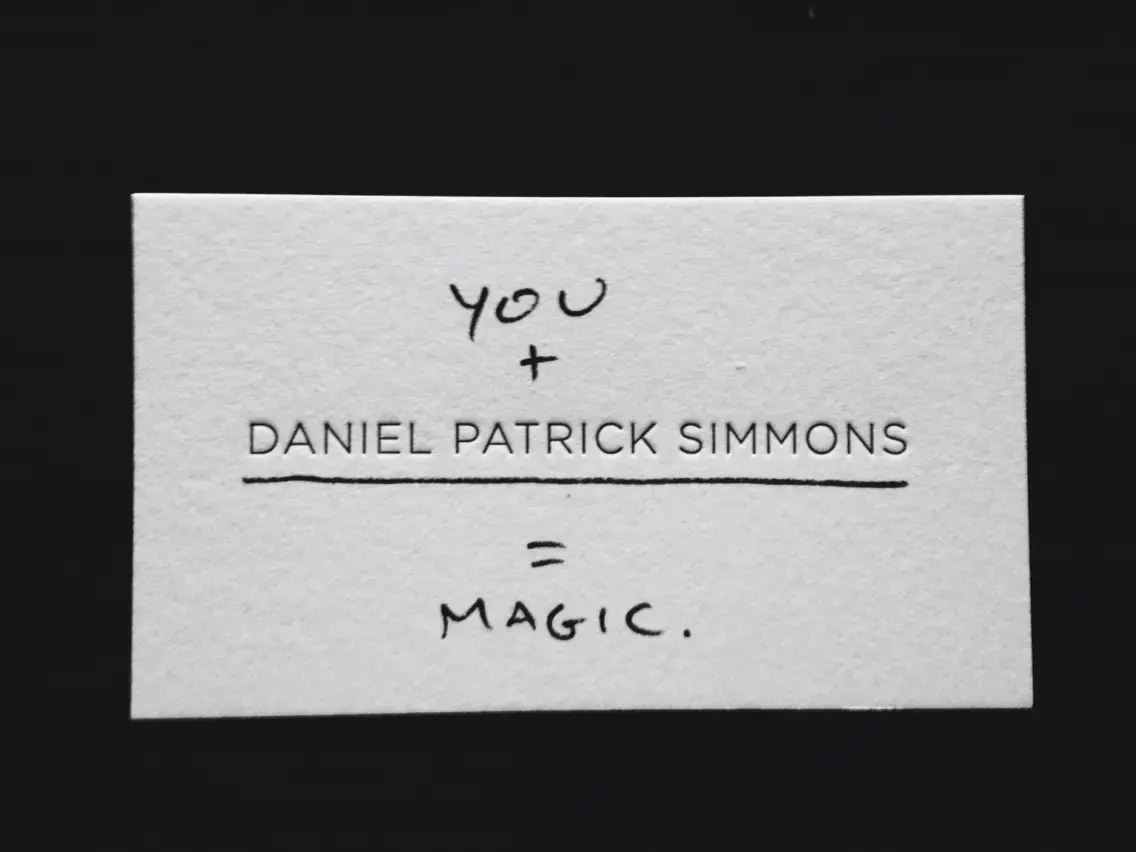 Blogduwebdesign inspiration cartes visites originales creatives daniel patrick simmons