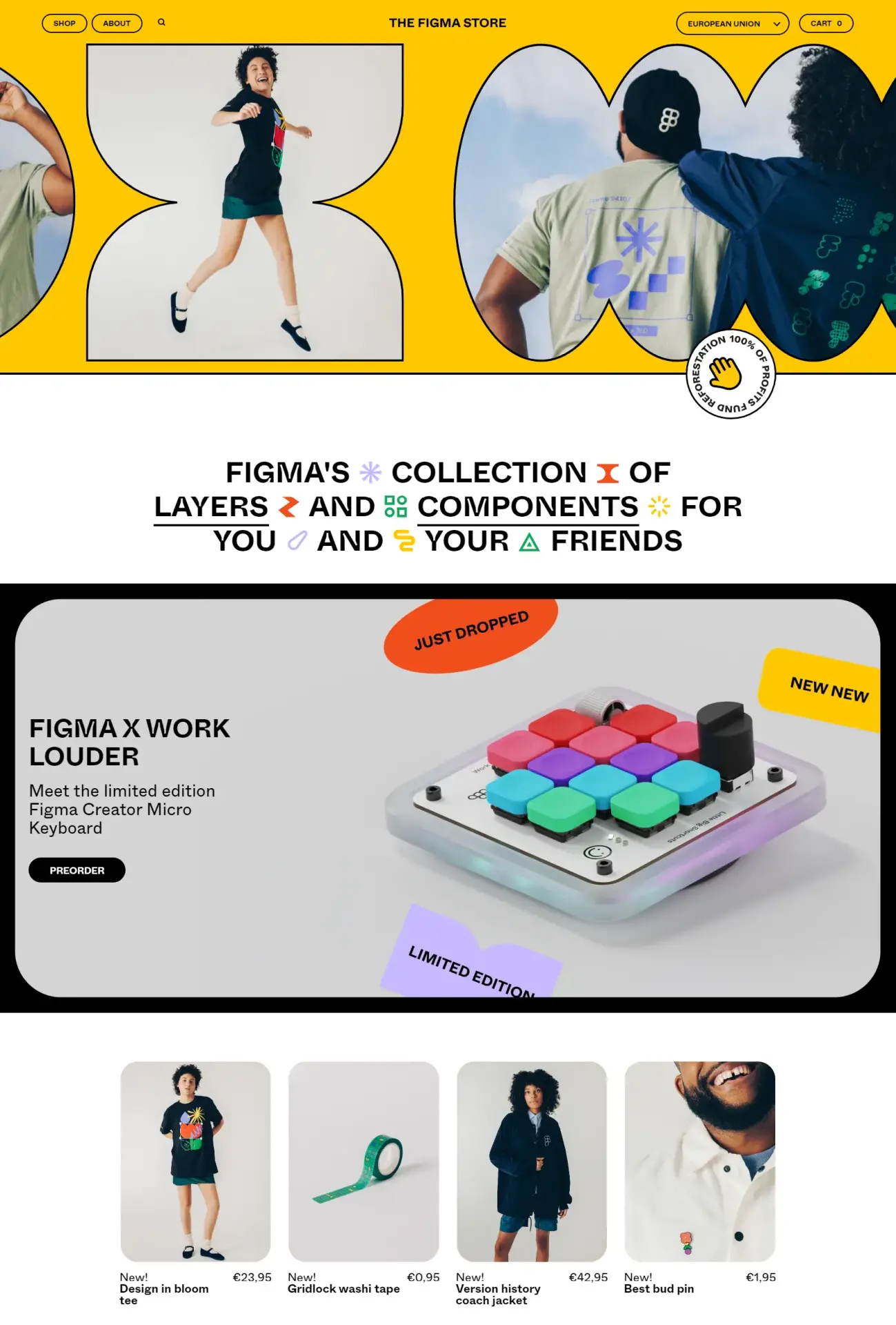 Blogduwebdesign inspiration design site web ecommerce figma store