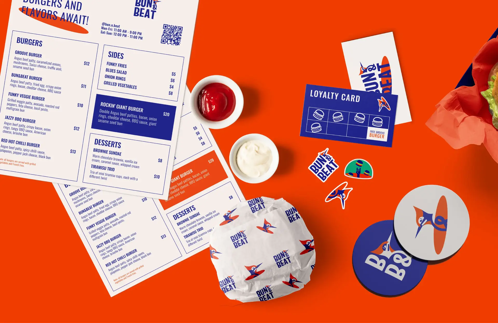 Blogduwebdesign inspiration graphisme branding burger bun beat