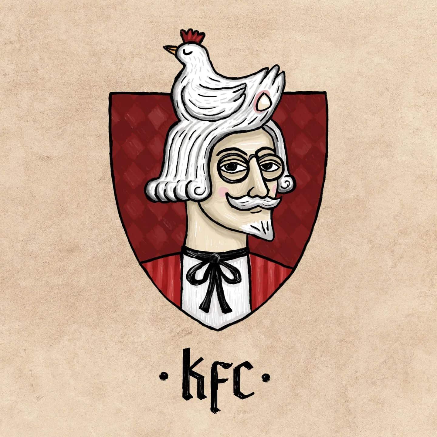 Blogduwebdesign inspiration logos modernes medival kfc