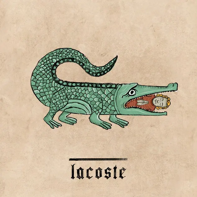 Blogduwebdesign inspiration logos modernes medival lacoste