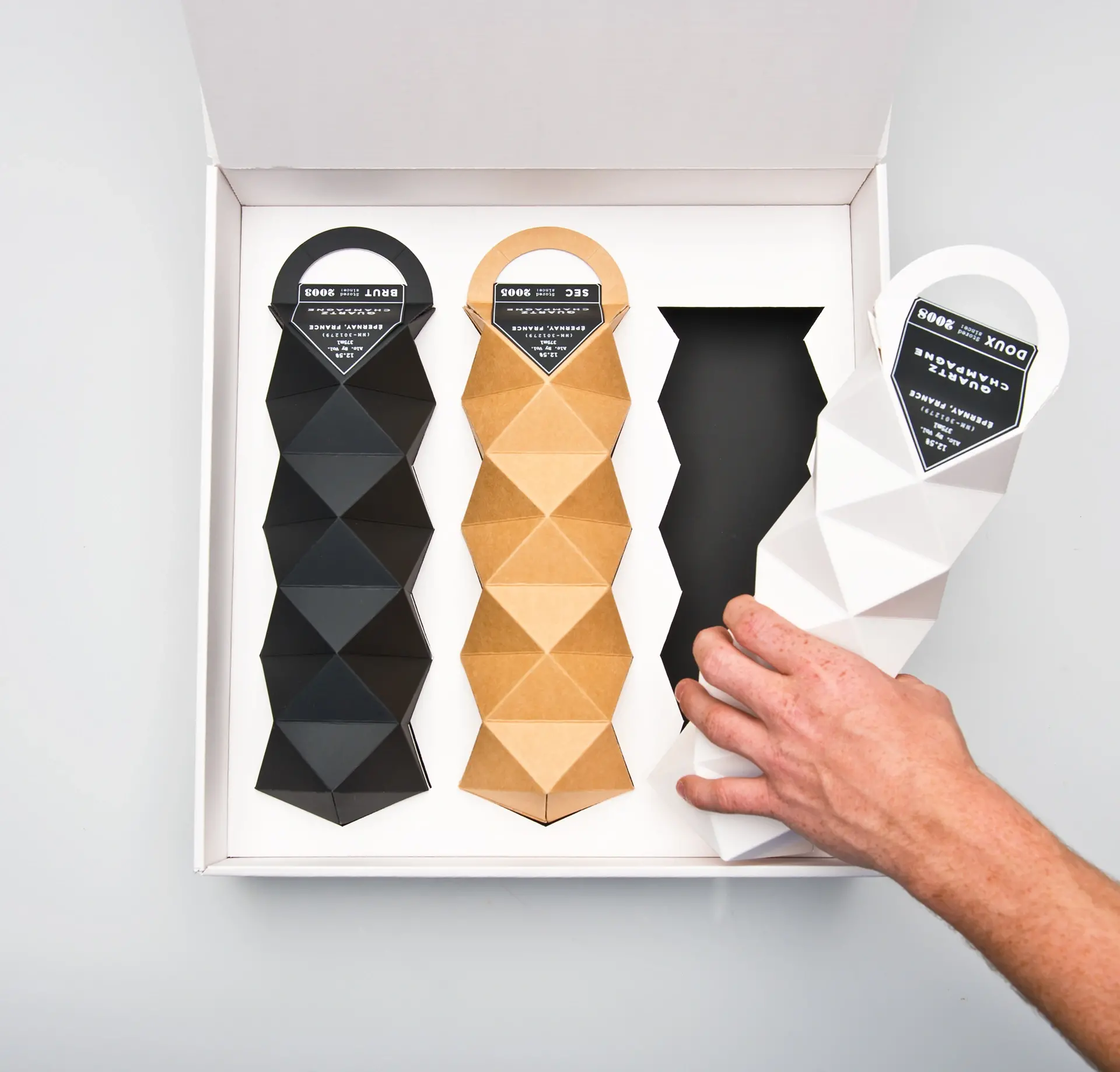 Blogduwebdesign inspiration packaging sac originaux quartz champagne