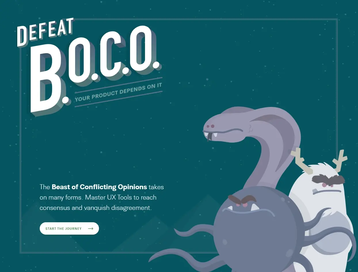 Exemple effet parallaxe site web defeat boco
