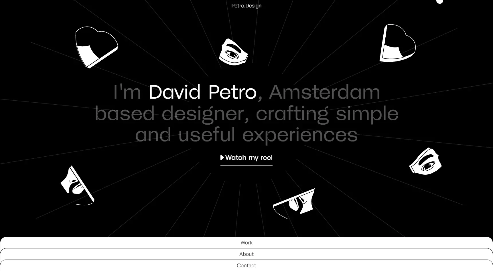 Blogduwebdesign inspiration web contraste noir blanc david petro