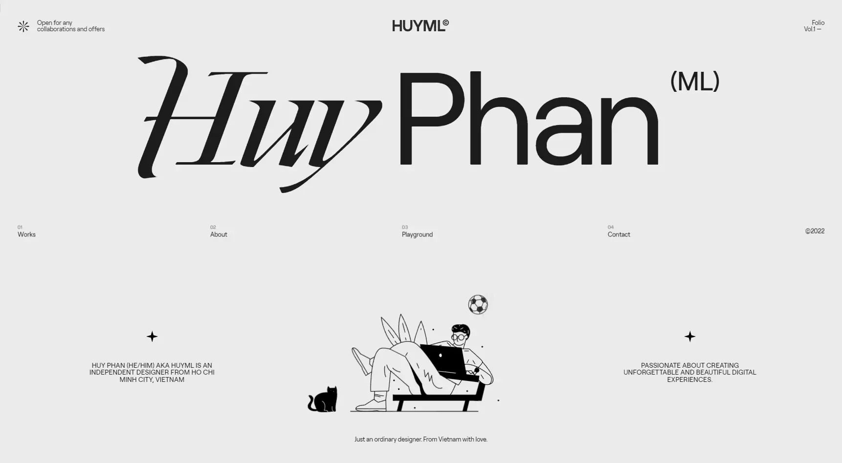 Blogduwebdesign inspiration web contraste noir blanc huy phan