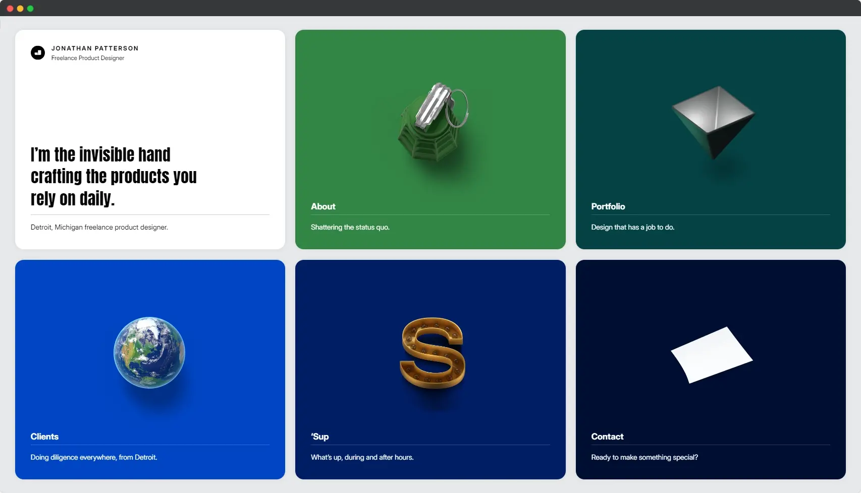 Blogduwebdesign inspiration web portfolio product designer jonathan patterson