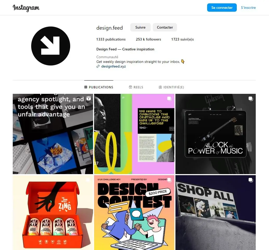 Blogduwebdesign instagram graphisme designfeed