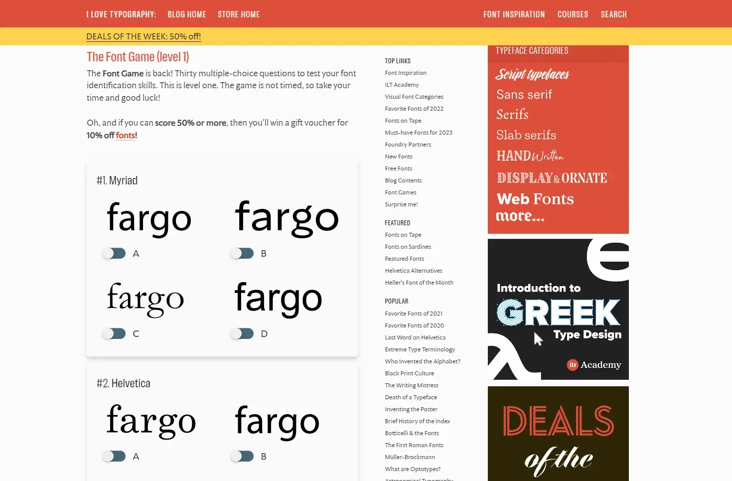 Blogduwebdesign jeux apprendre webdesign the font game