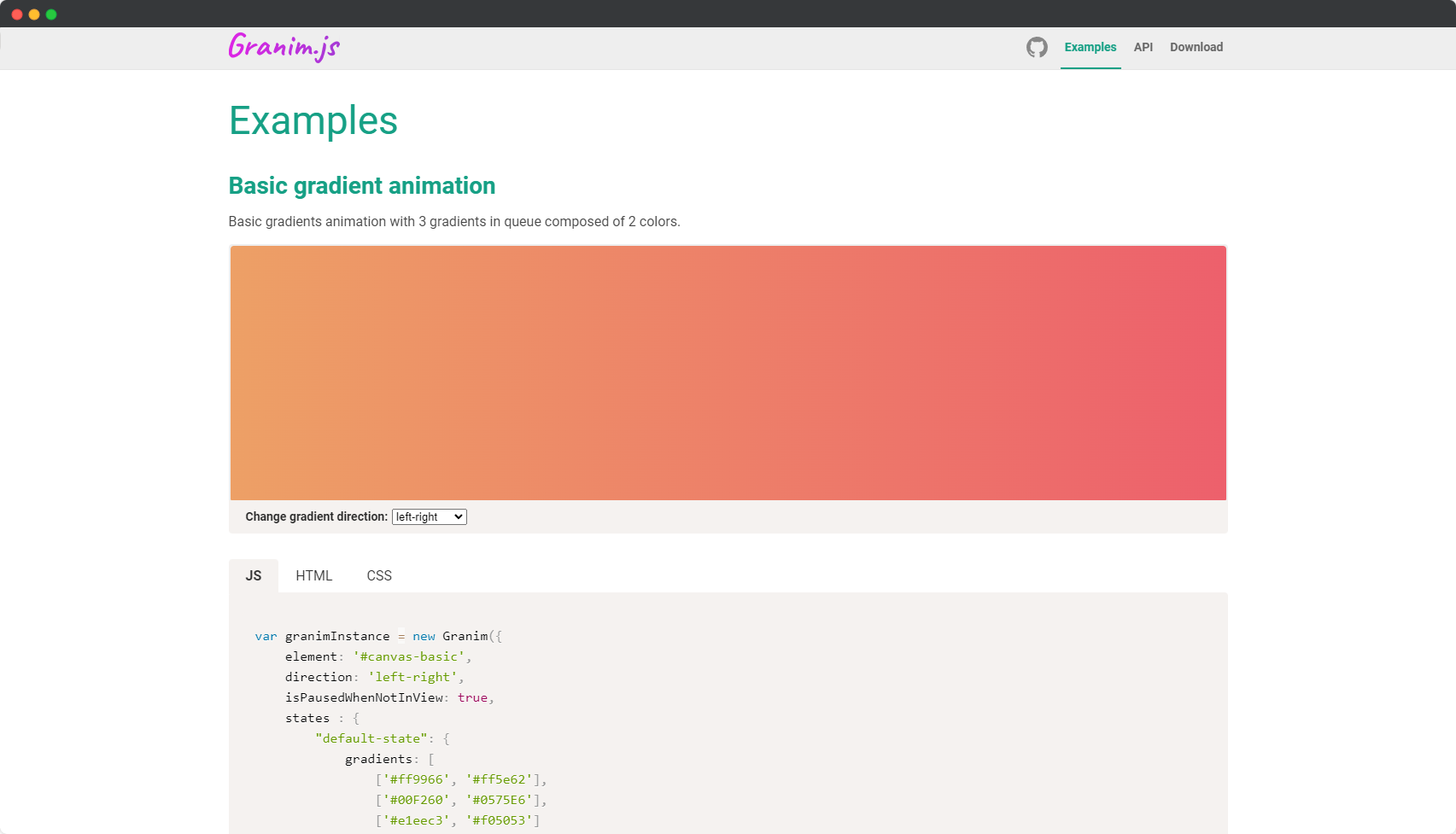 Blogduwebdesign librairies animations web css javascript granim js