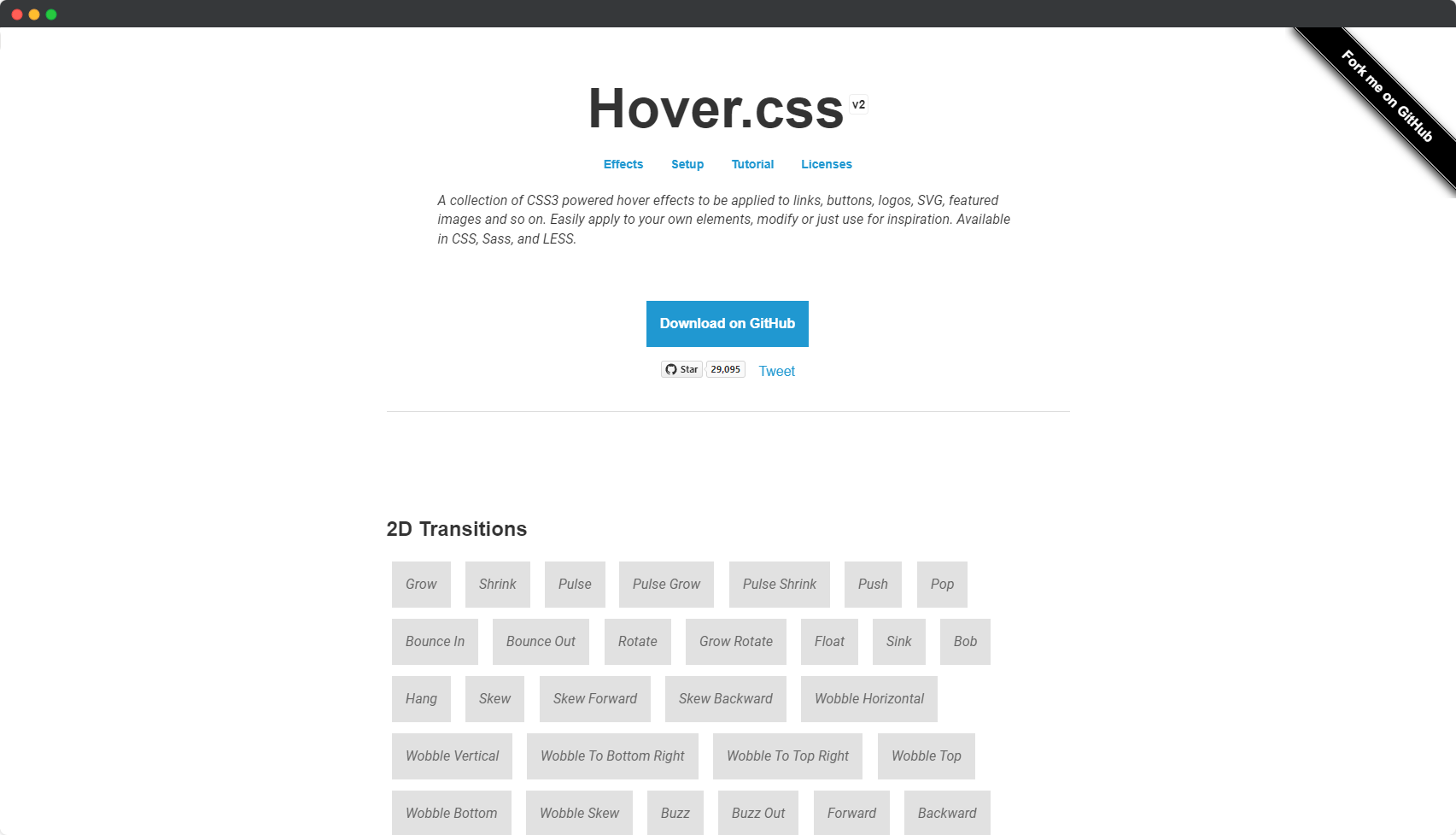 Blogduwebdesign librairies animations web css javascript hover css