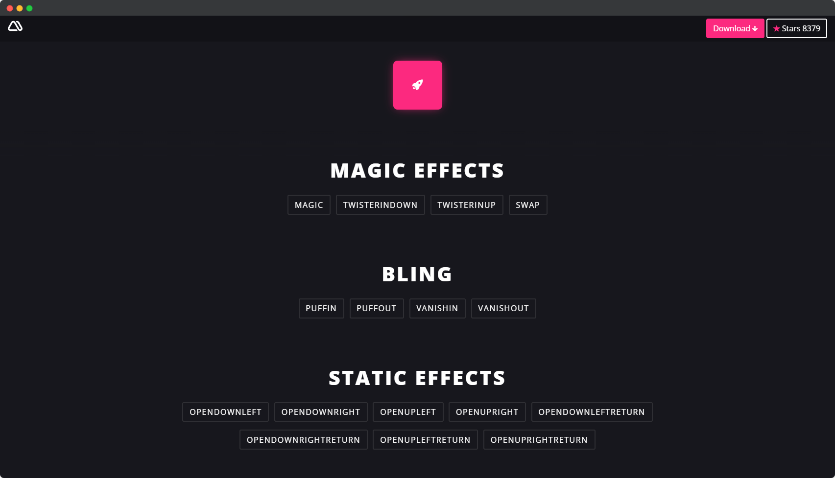 Blogduwebdesign librairies animations web css javascript magic animations