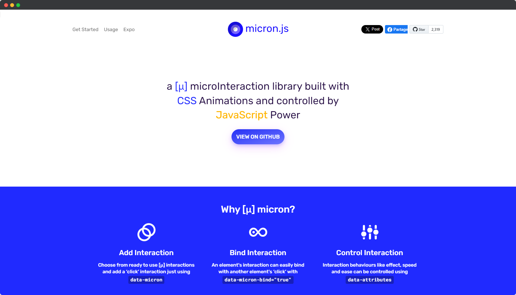 Blogduwebdesign librairies animations web css javascript micron js