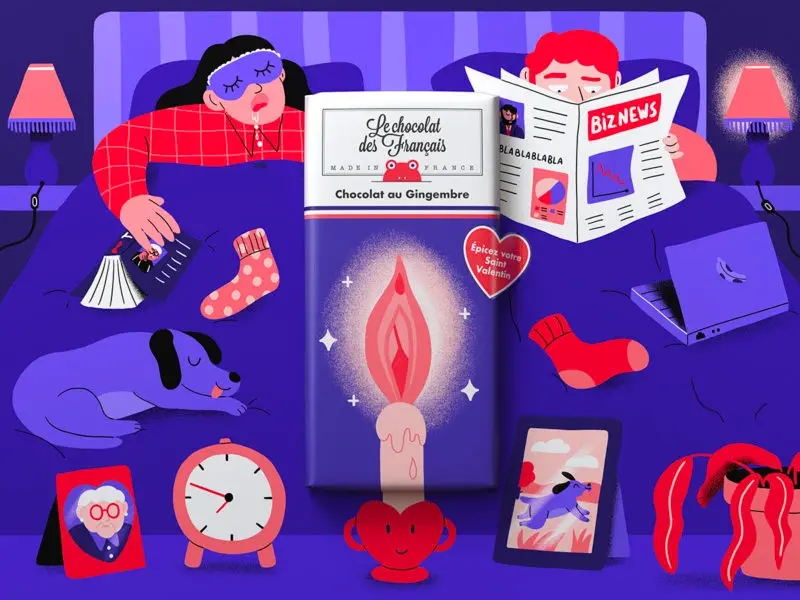 Campagne publicité Saint Valentin chocolat des francais 2