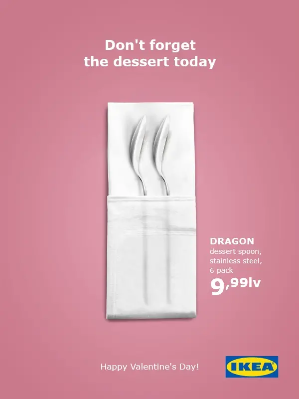 Campagne publicité Saint Valentin ikea