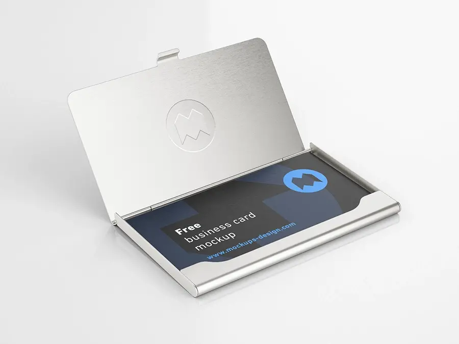 Mockup cartes de visite porte cartes