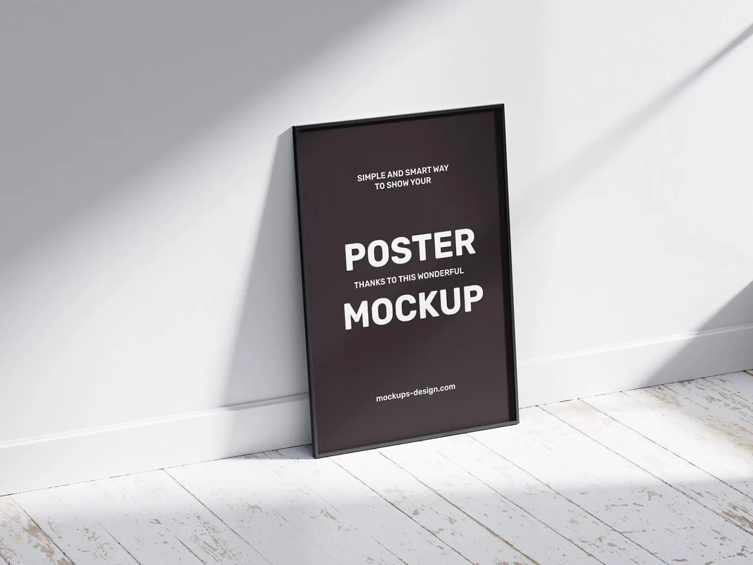 Blogduwebdesign mockup gratuit affiche poster cadre perspective