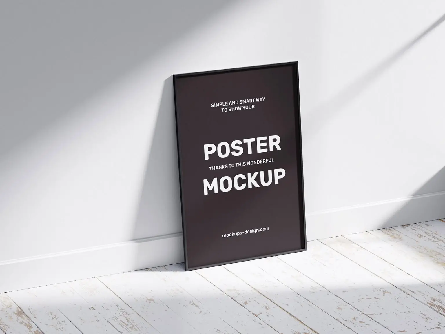 Mockup affiche cadre perspective