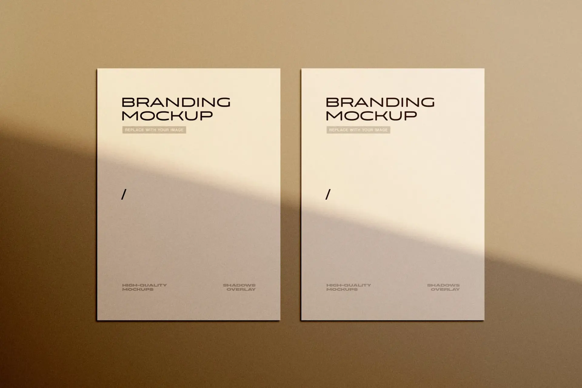 Mockup affiche double realiste 2