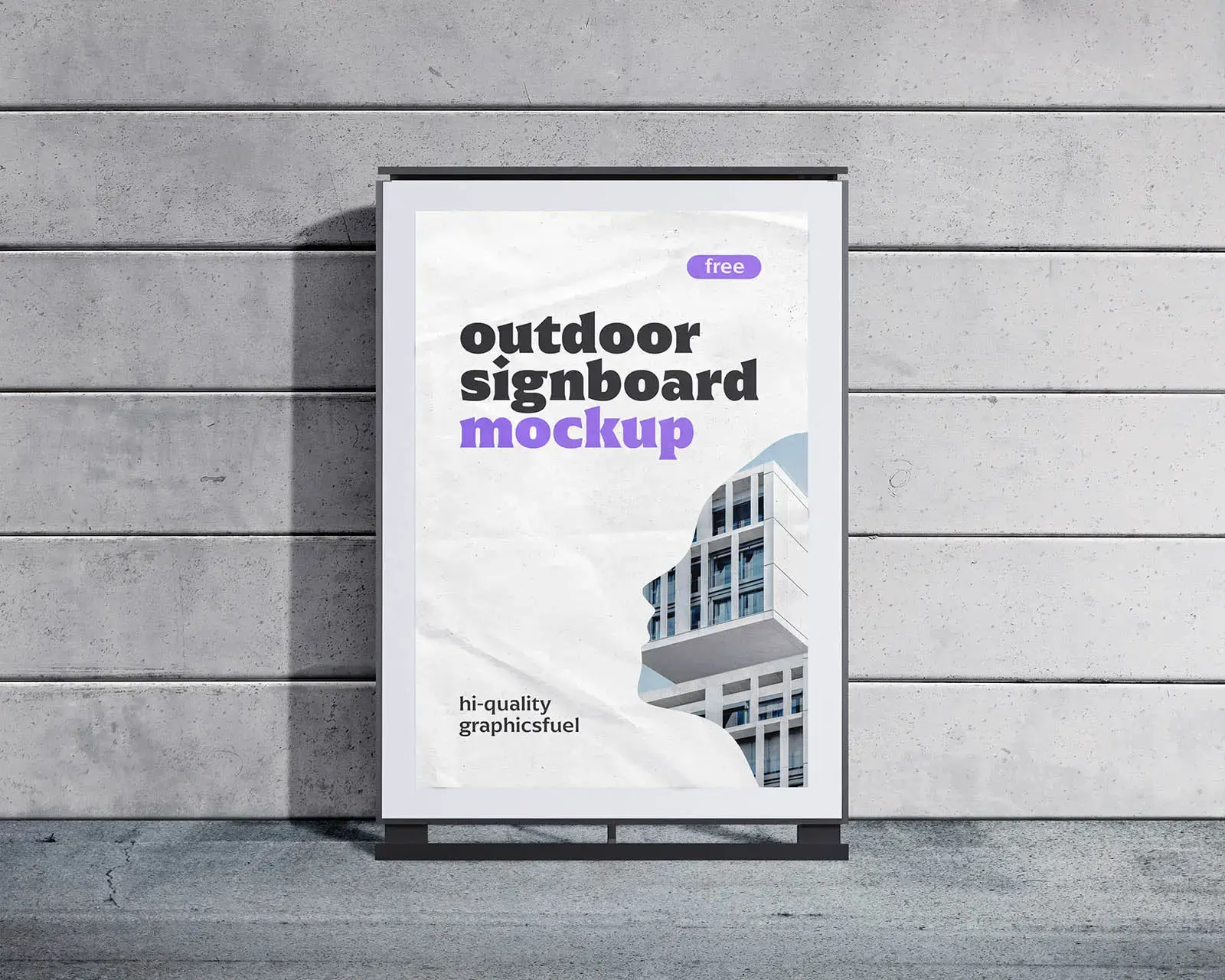 Mockup affiche panneau publicitaire