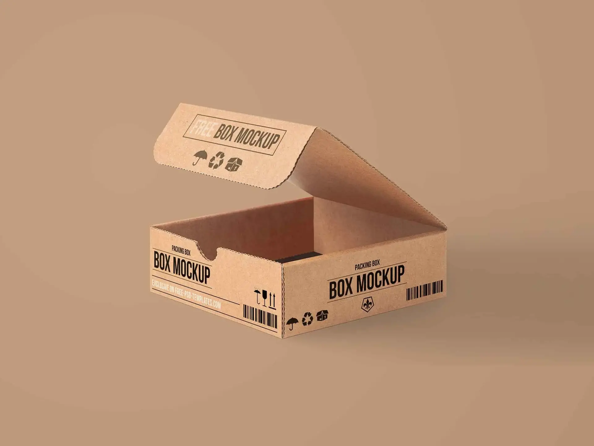 Blogduwebdesign mockup gratuit boite carton packaging