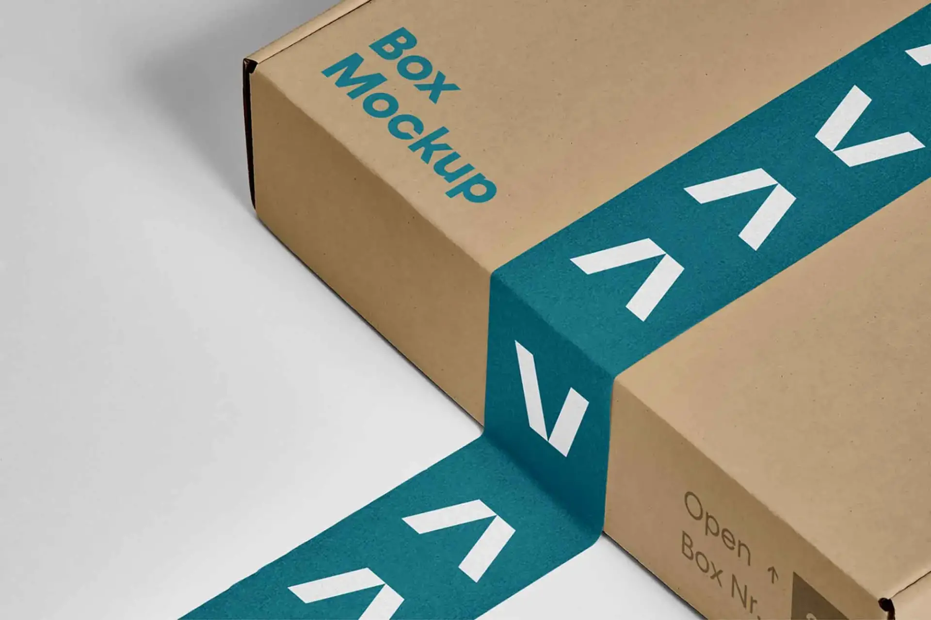 Mockup boite gratuit box tape