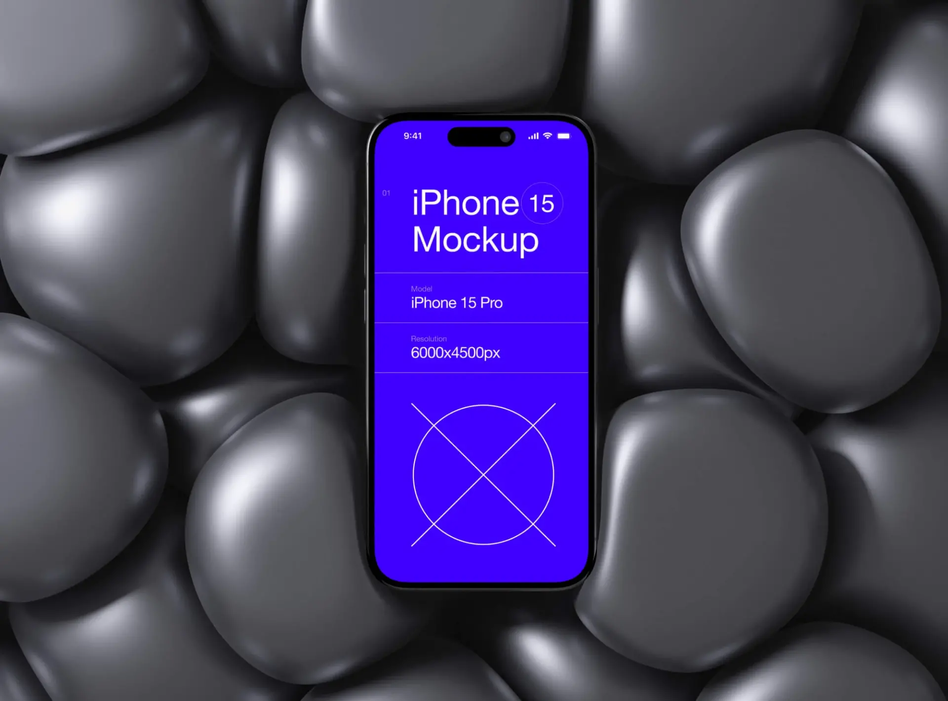 Blogduwebdesign mockup gratuit iphone 15 pro fond 3d