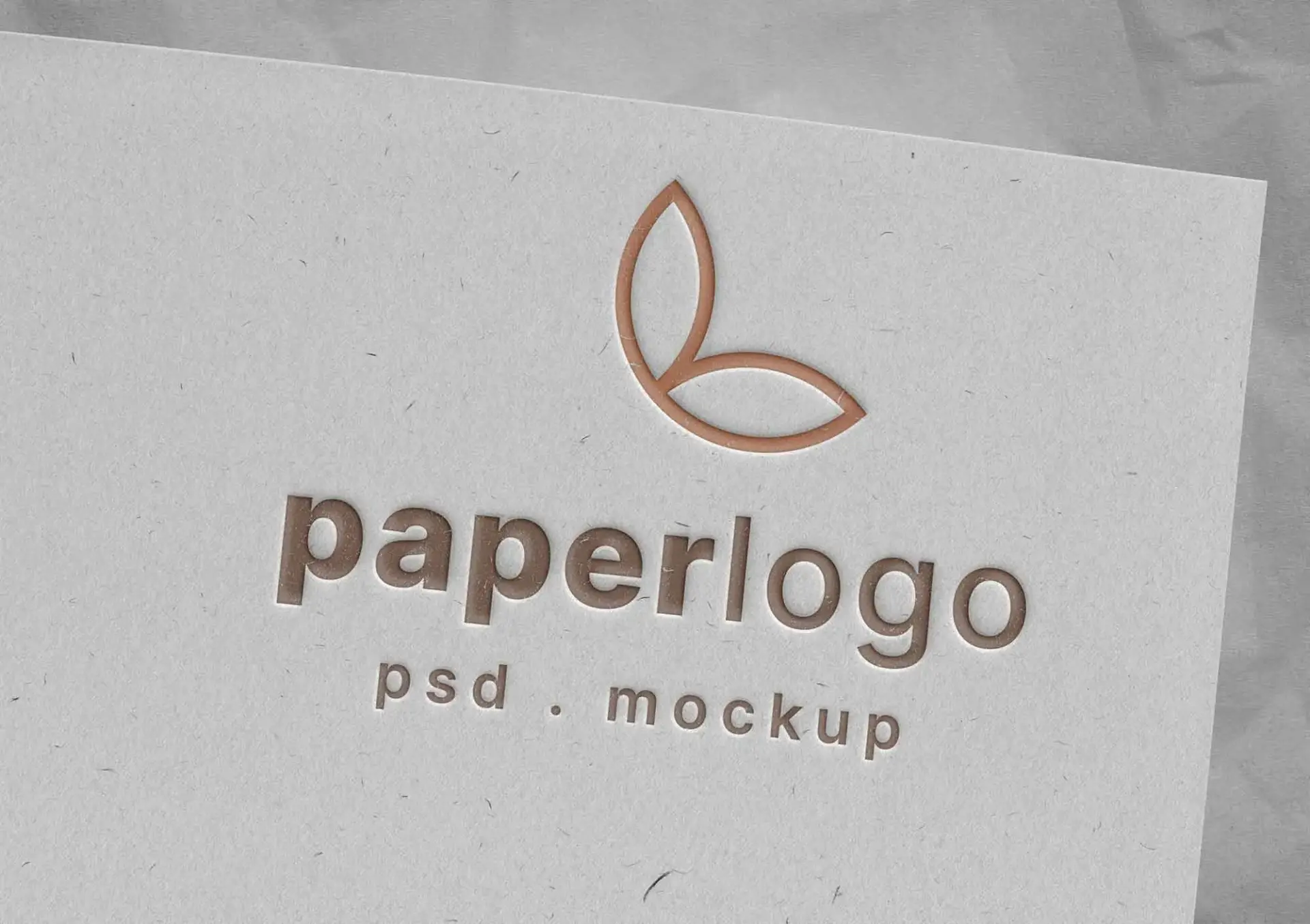 Blogduwebdesign mockup gratuit logo gaufre papier