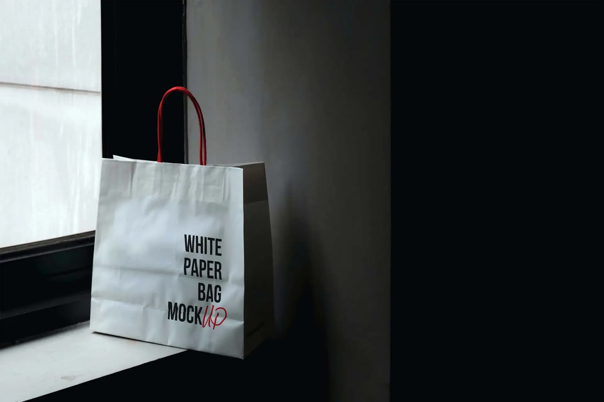 Mockup sac gratuit sac papier blanc