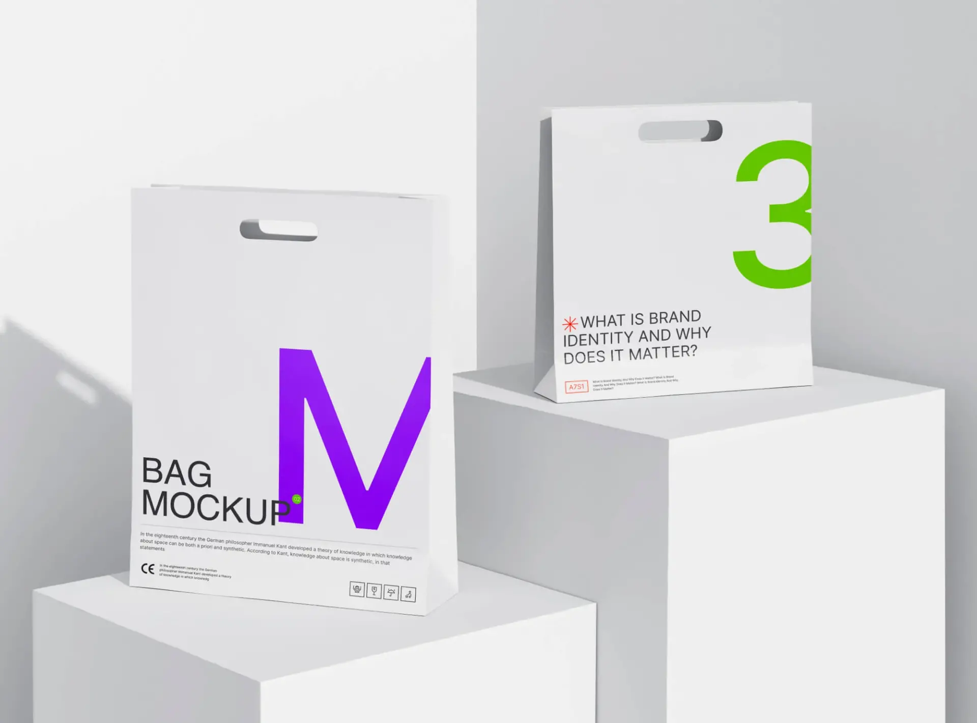 Blogduwebdesign mockup gratuit sac papier double