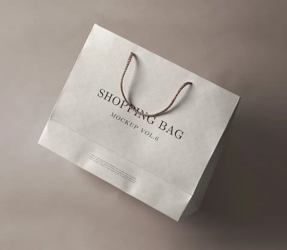 Blogduwebdesign mockup gratuit sac shopping papier 3