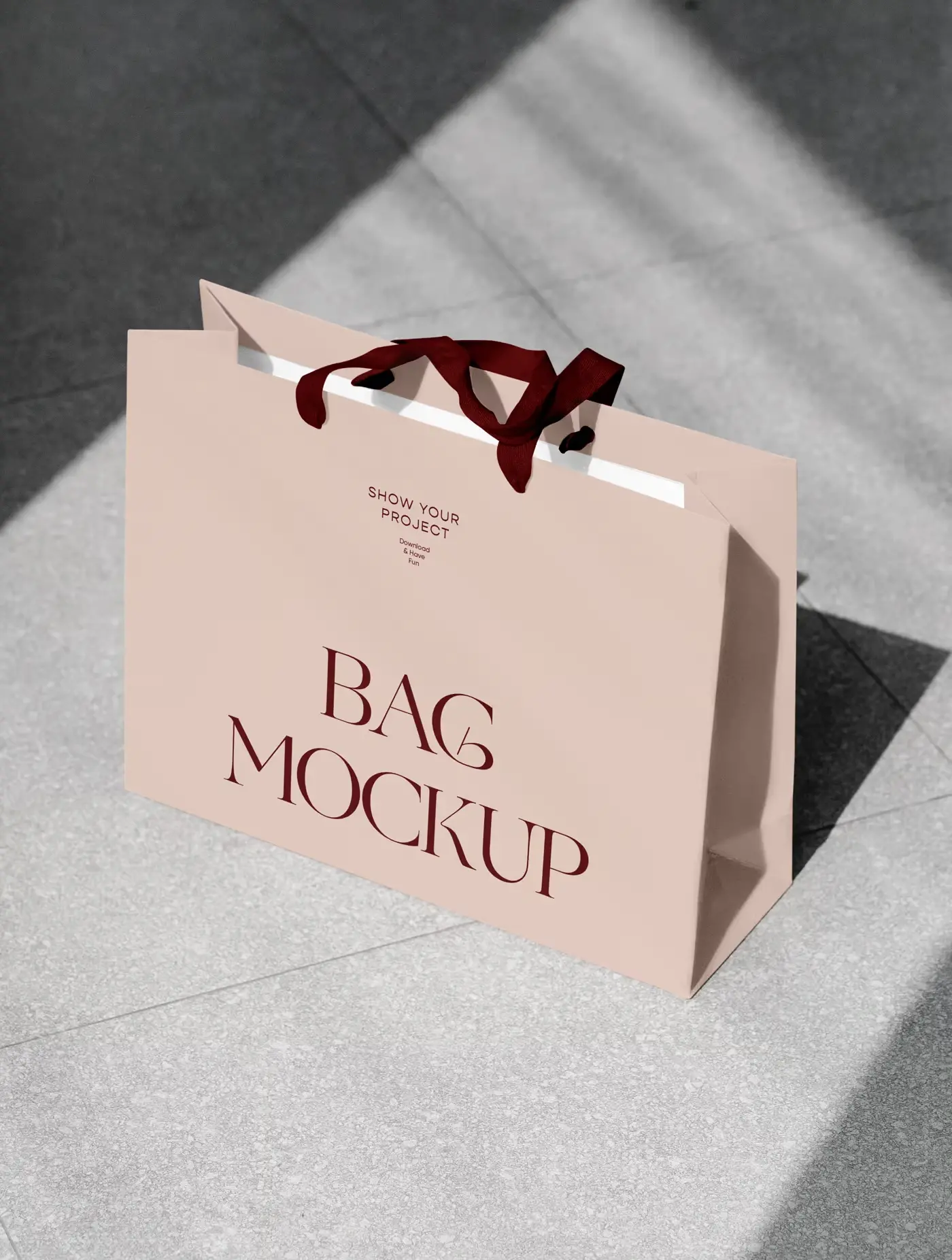 Blogduwebdesign mockup gratuit sac shopping papier rue