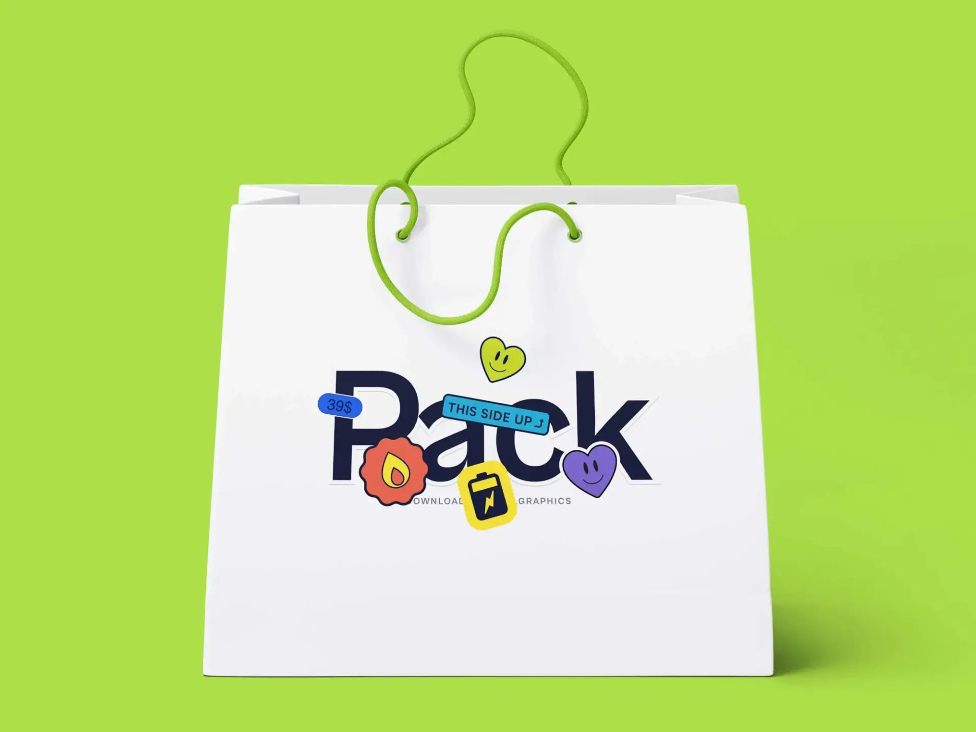 Mockup sac gratuit sac shopping papier