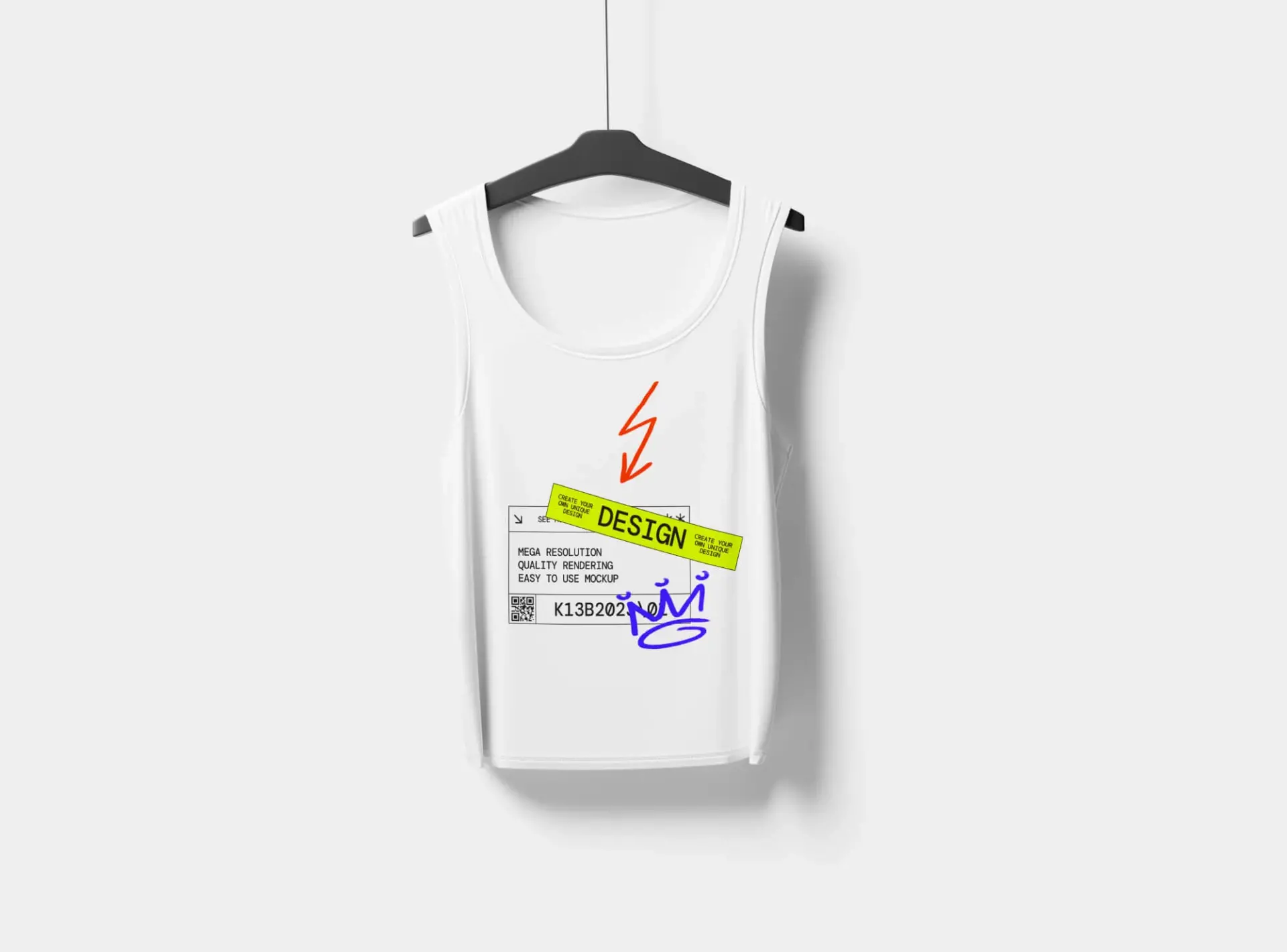 Mockup t shirt gratuit tank top cintre