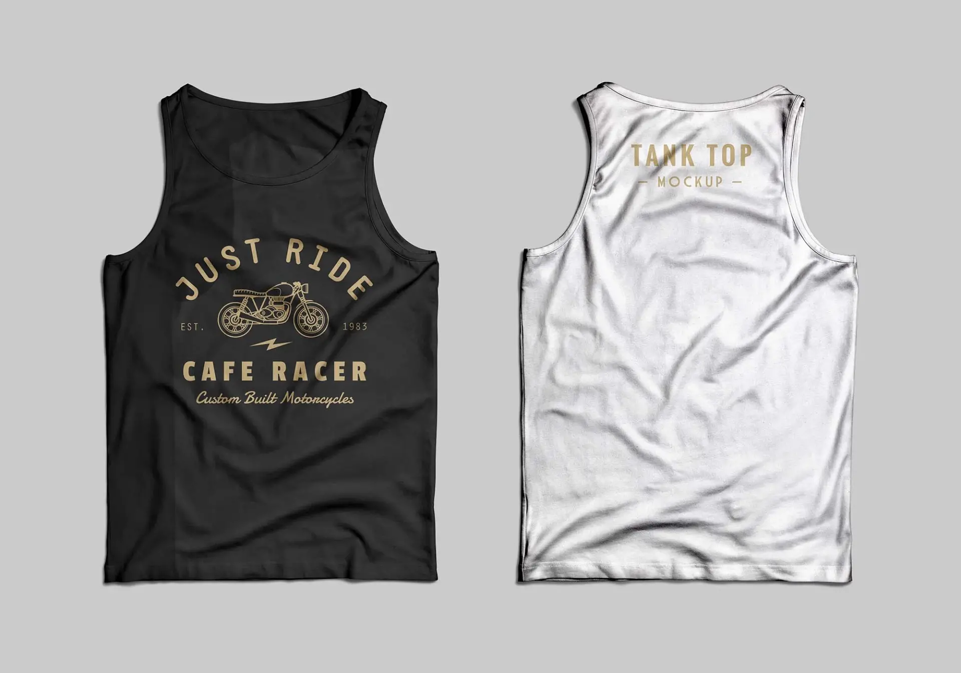 Mockup t shirt gratuit tank top
