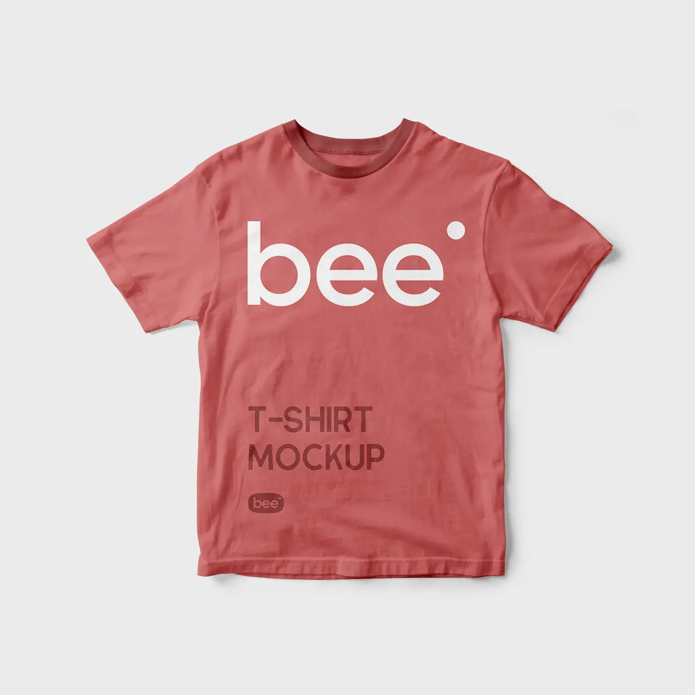 Blogduwebdesign mockup gratuit tshirt fond simple