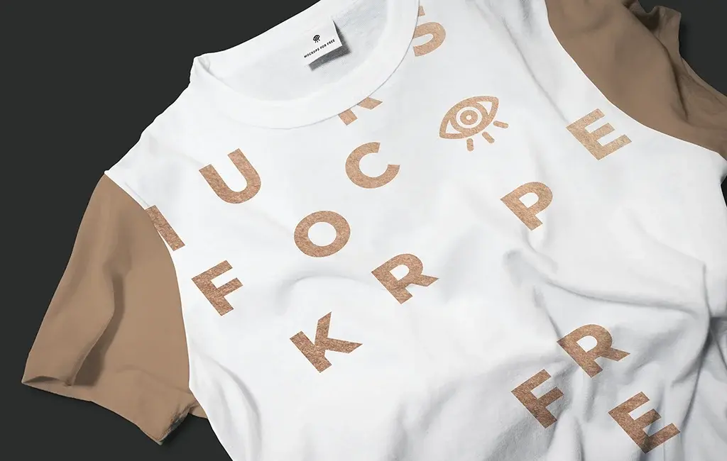 Mockup t shirt gratuit tshirt simple