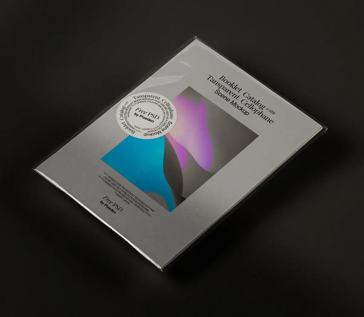 Mockup magazine gratuit catalog booklet cellophane