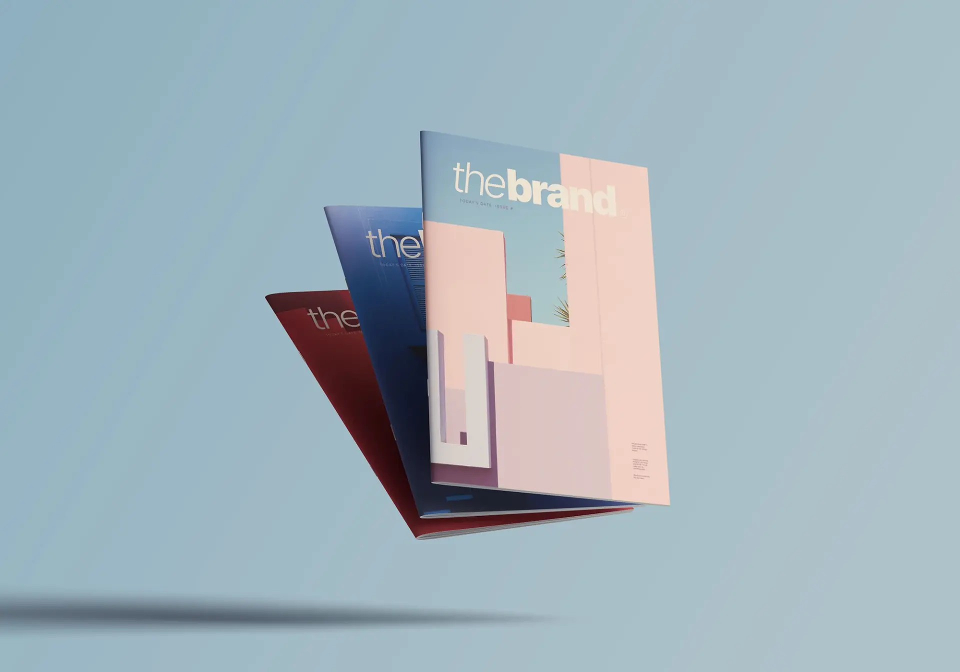 Mockup magazine gratuit floating magazines