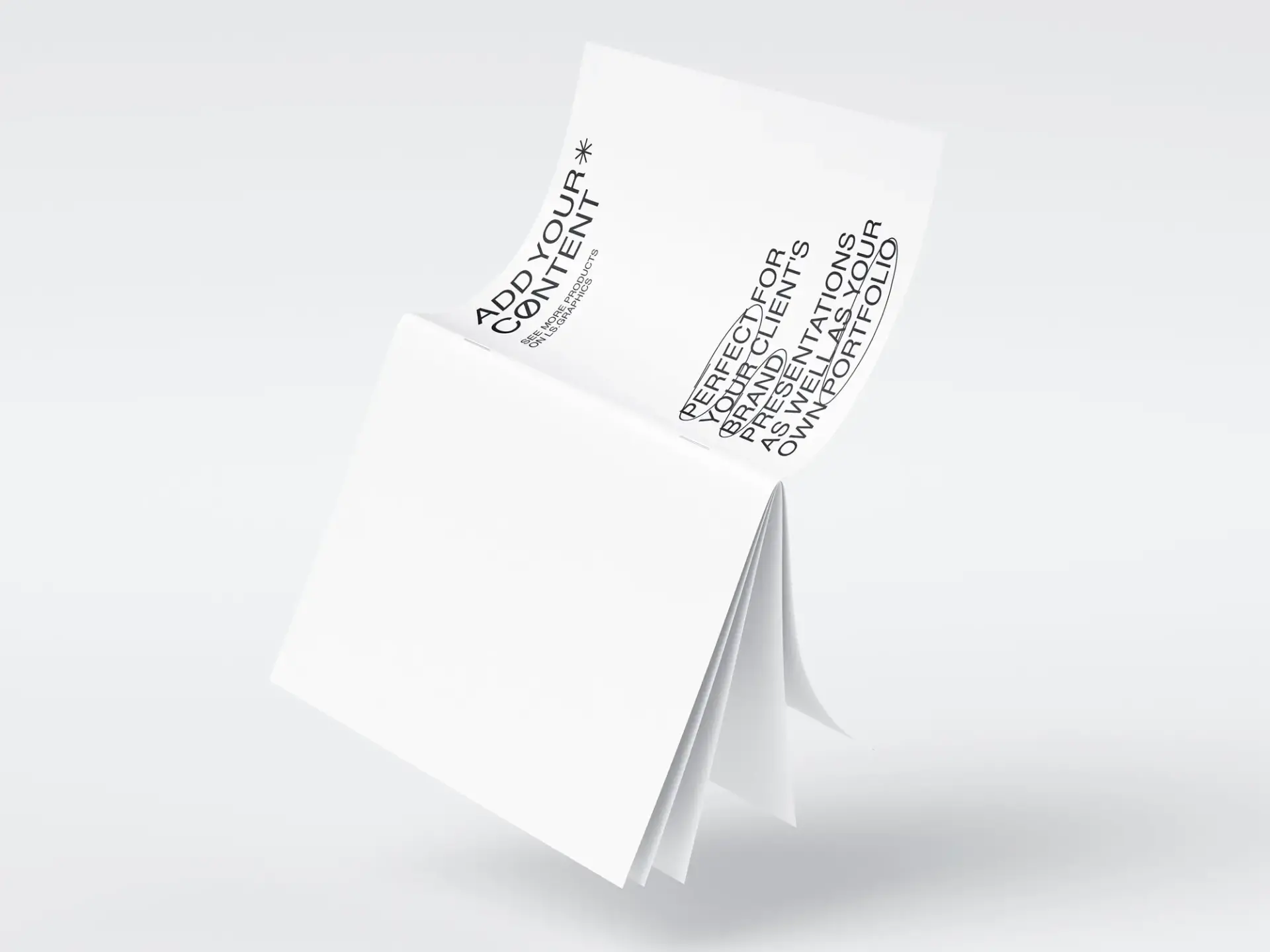 Mockup magazine gratuit open floating magazine