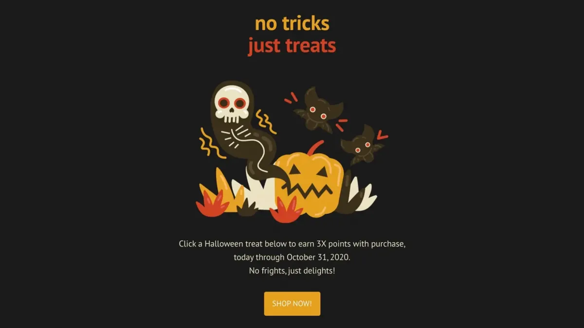 Newsletters d'Halloween : Guide pratique (+ exemples)