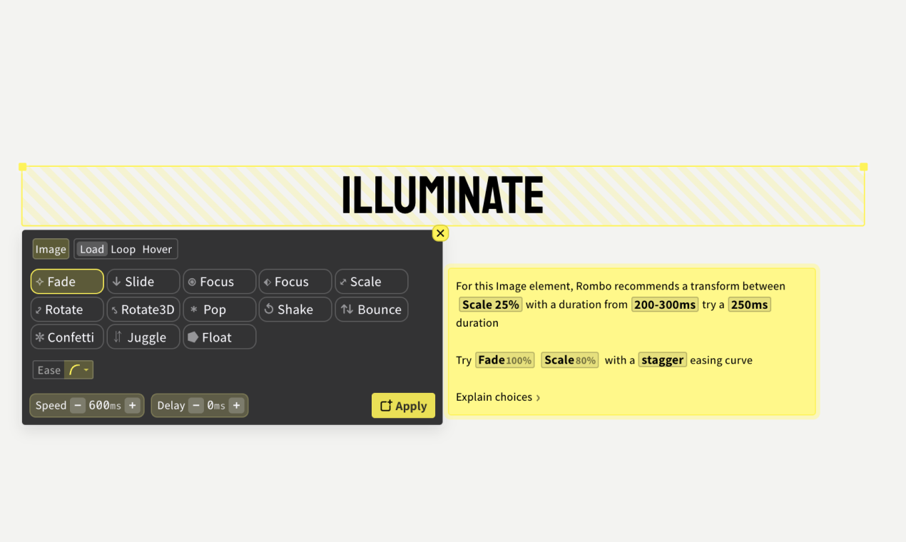 Blogduwebdesign outils animation web rombo animate