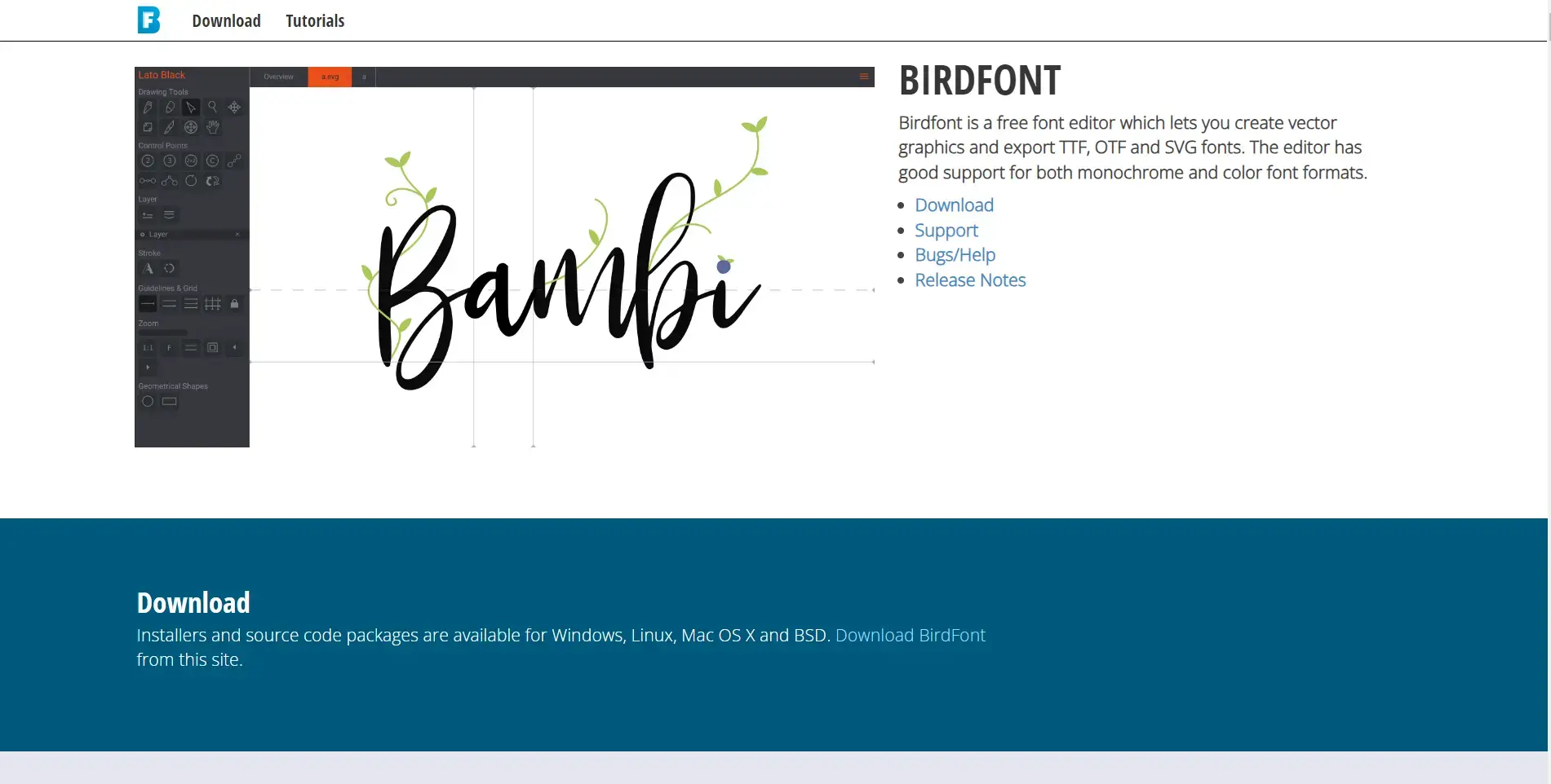 Blogduwebdesign outils creation police ecriture birdfont